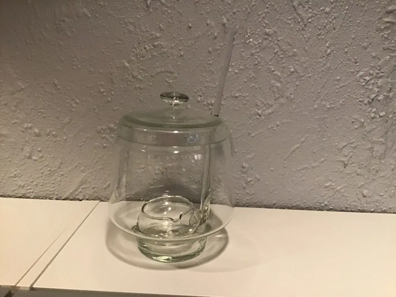 Billede 1 - Punchbowle med glaslåg og glas øseske