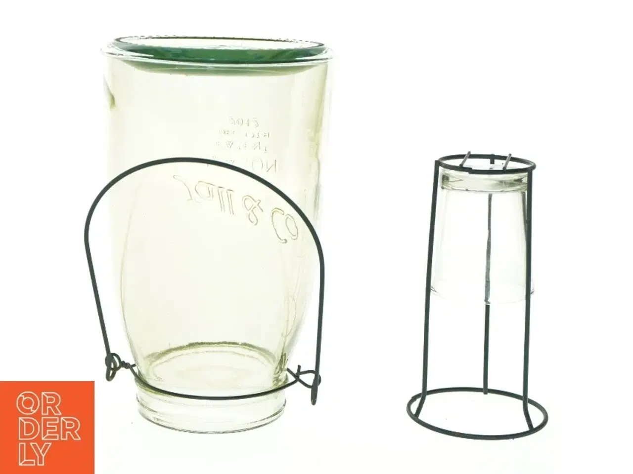 Billede 4 - Glas til fyrfadslys (str. 21 x 12 cm)