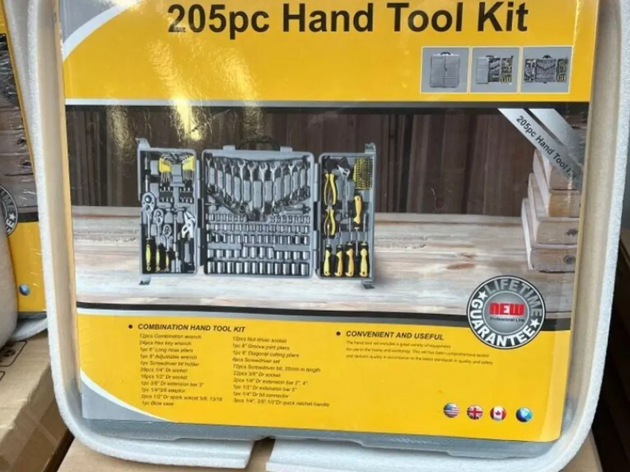 Billede 2 - 25 Stk.Hand TOOLS 205 Dele Værktøjssæt