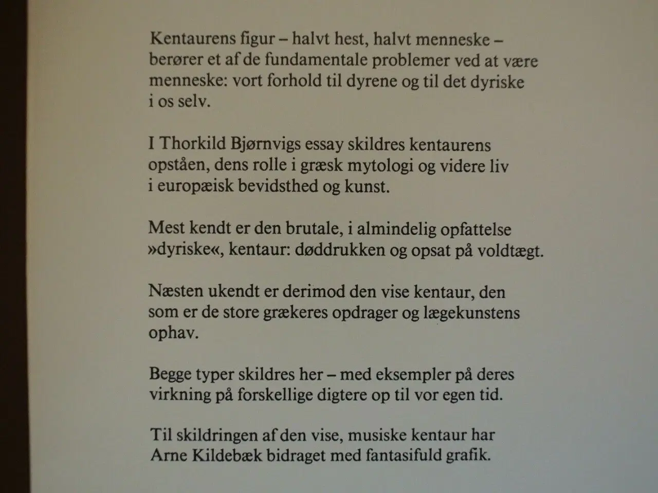 Billede 2 - kentaur, af thorkild bjørnvig. grafik af arne kil