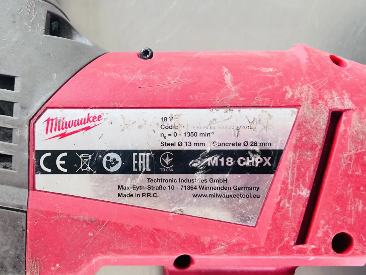 Billede 4 - Milwaukee M18 CHPX-0 18V SDS+ Borehammer Solo