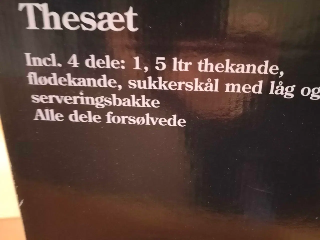 Billede 7 - Forsølvet the sæt 