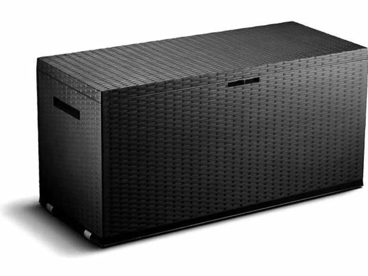 Billede 1 - Hyndeboks til haven TOOD - mørkegrå harpiks, 350 l (120 × 52 × 60 cm)