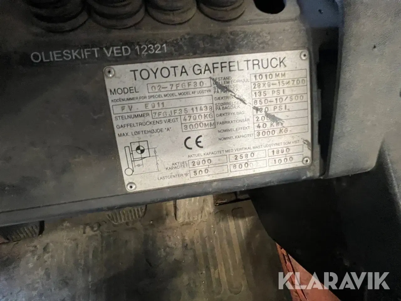 Billede 5 - Gaffeltruck Toyota 02-7FGF30