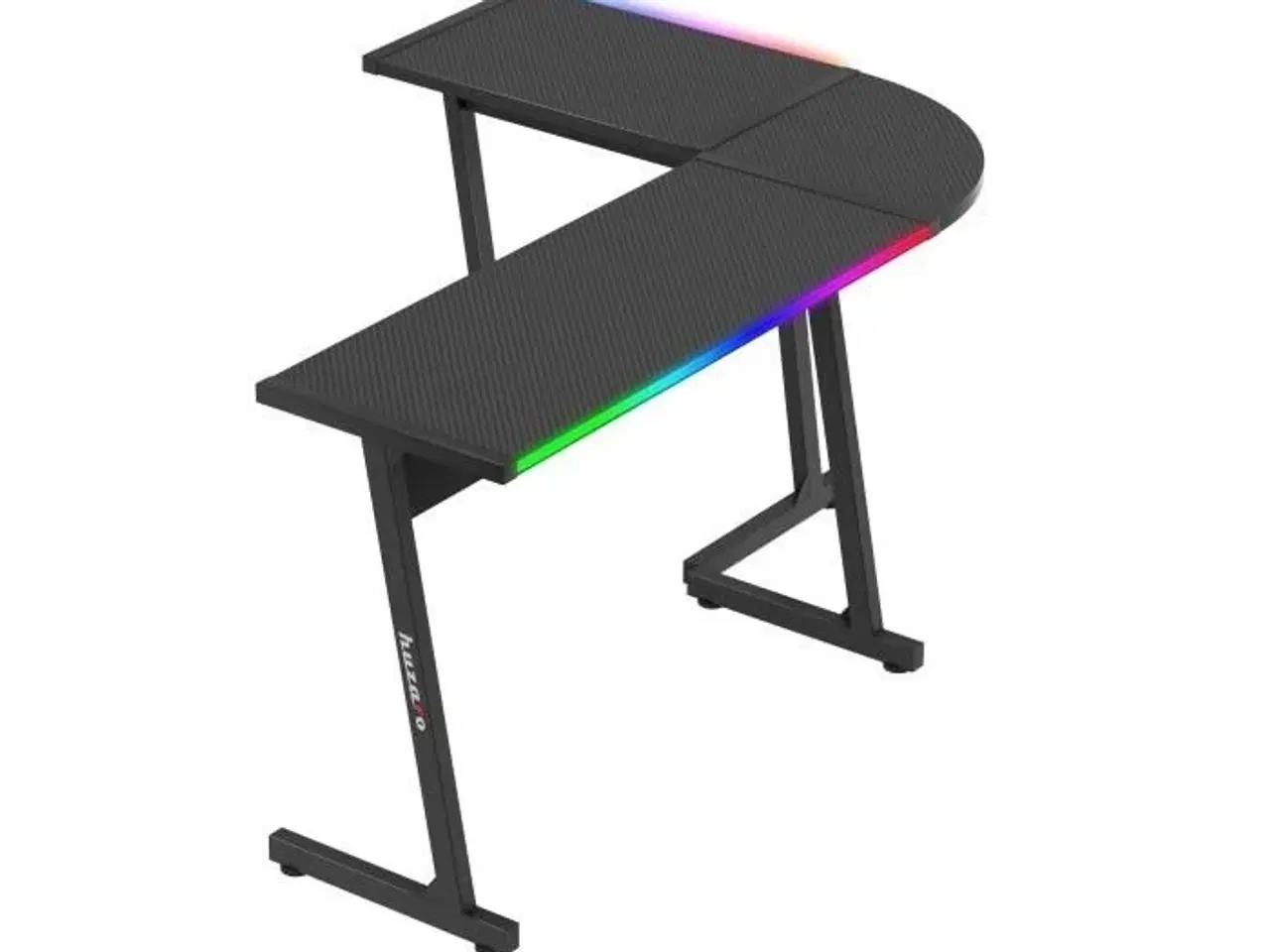 Billede 1 - Gamingbord Huzaro Hero 6.0 RGB – sort L-form