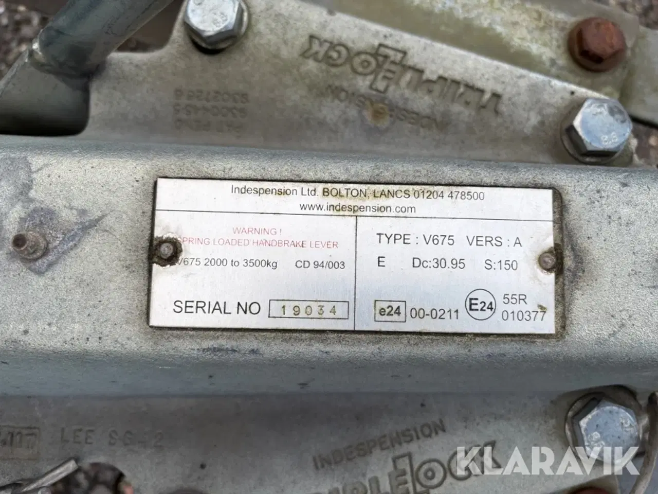 Billede 5 - Anhænger / Trailer Indespension AO9400 Challenger