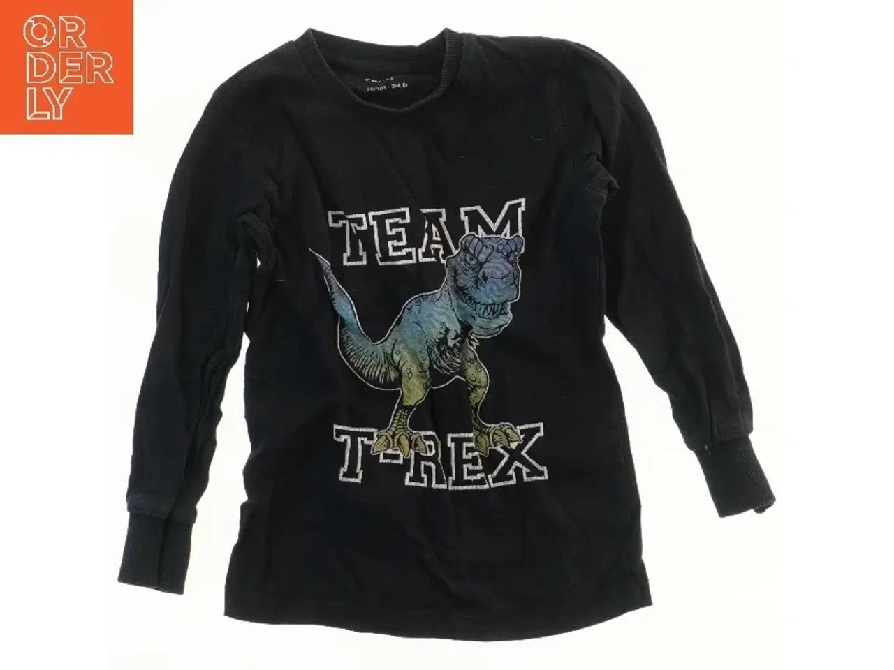 Billede 1 - Langærmet T-shirt med dinosaurprint fra Friends (str. 98)