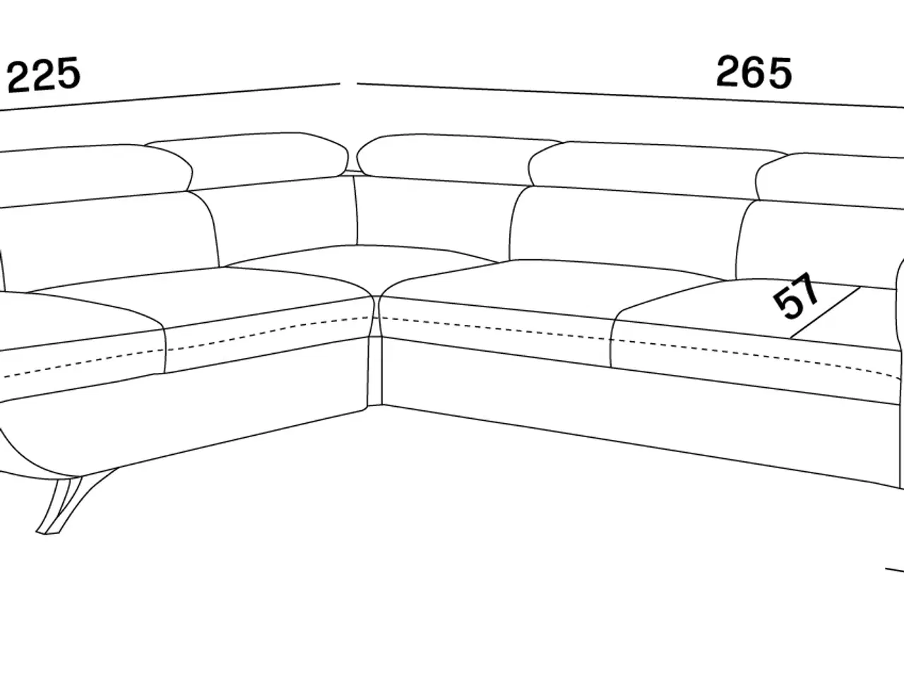 Billede 9 - ARISA HJØRNESOFA  265x225