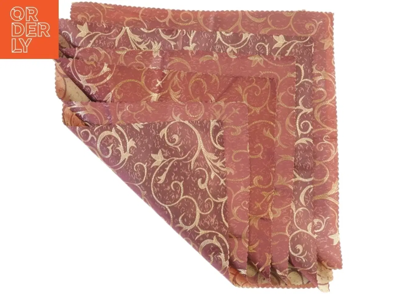 Billede 1 - Broderede servietter (str. Cirka 45 x 45 cm)