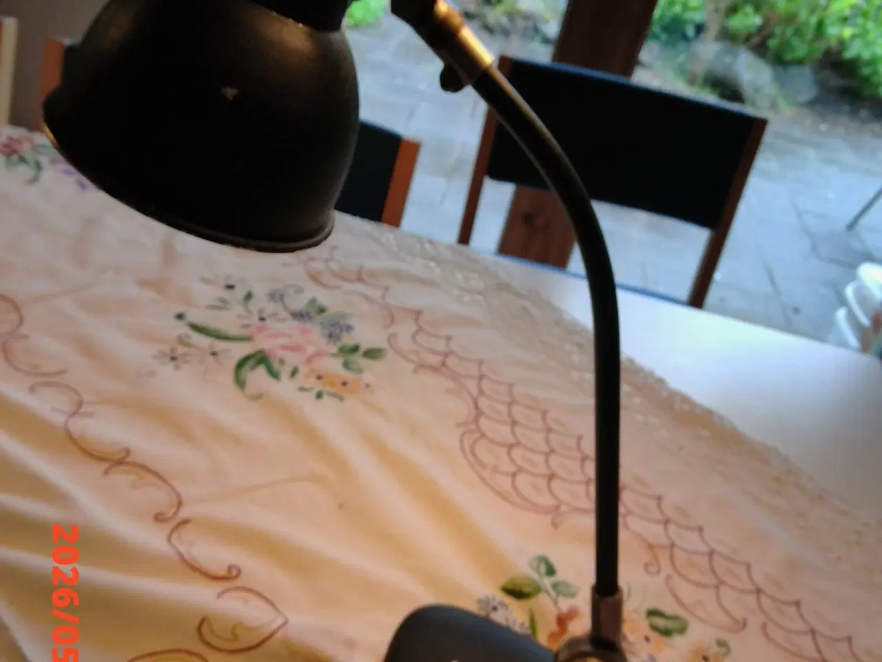 Billede 2 - Retro sort bordlampe