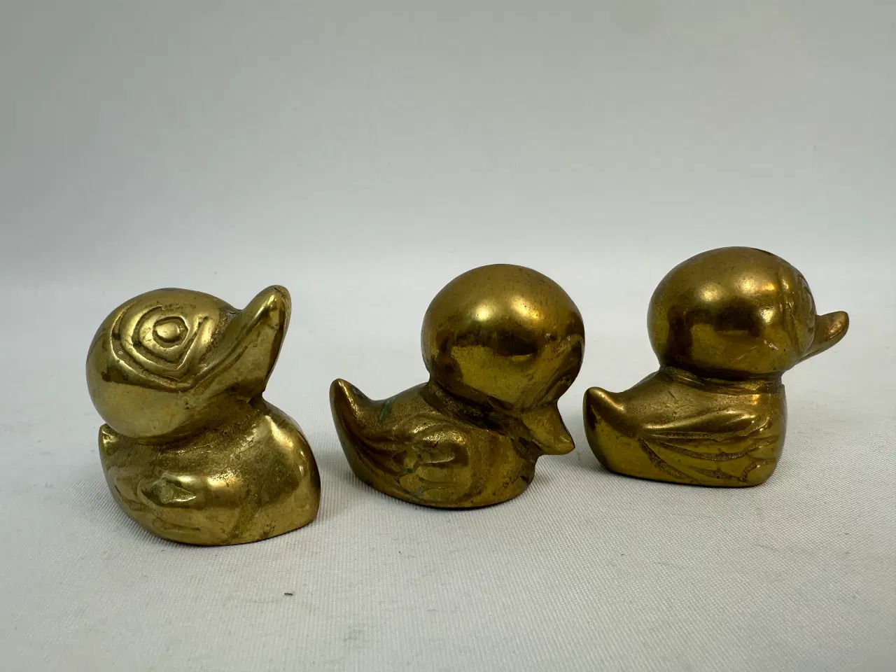 Billede 9 - 3 stk. små vintage messing ænder