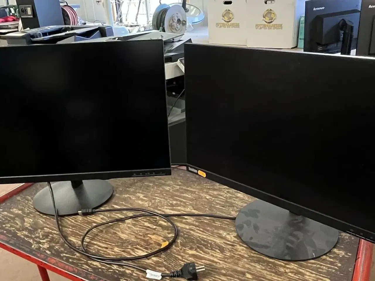 Billede 1 - 2 Stk. Skærme 24" + 27" LENOVO