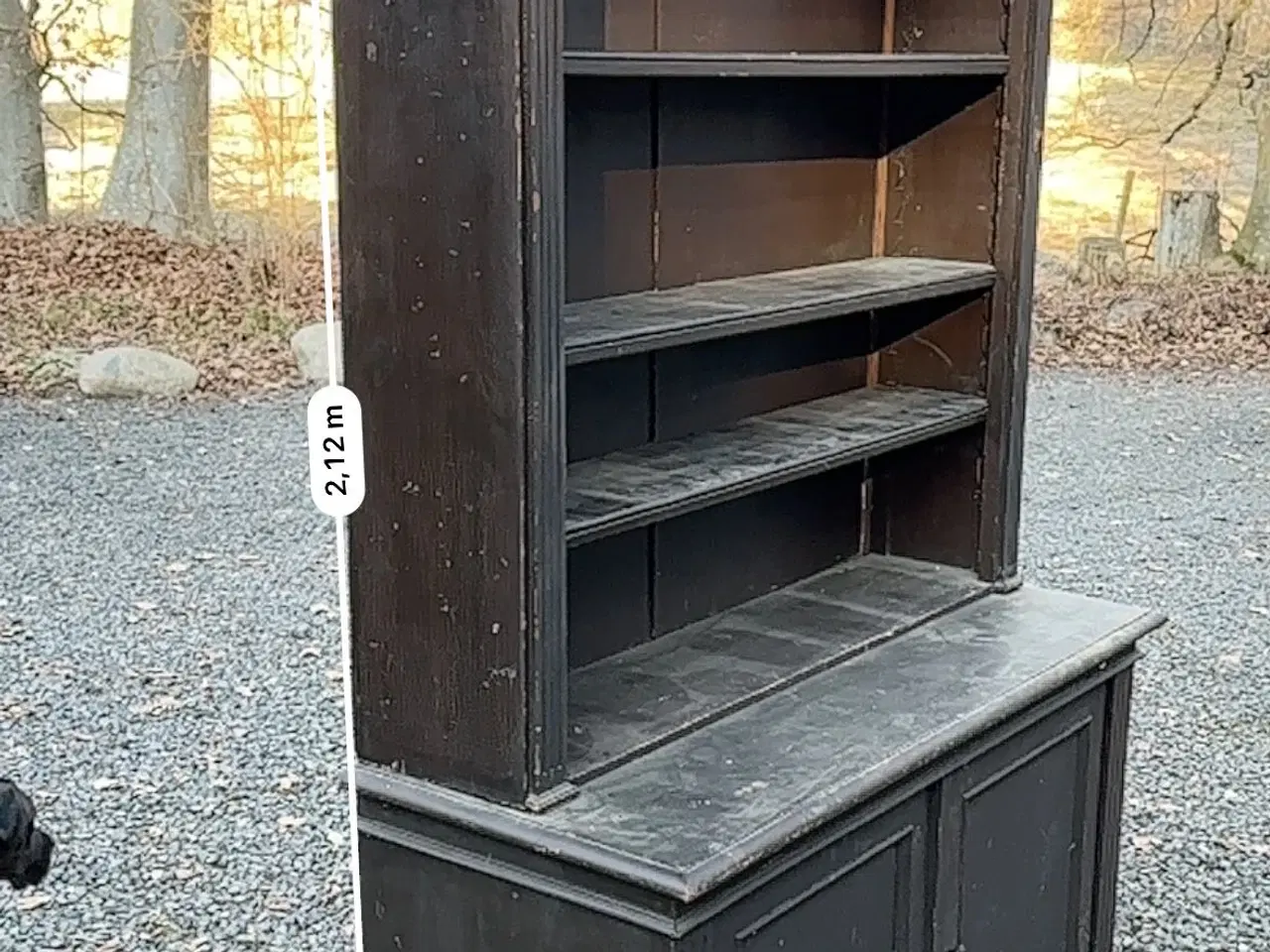 Billede 5 - Skænk med overdel reol sort træ