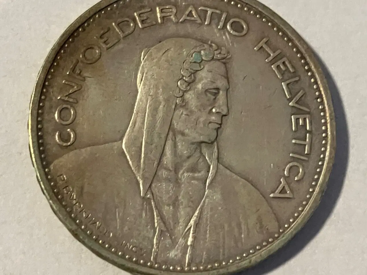 Billede 2 - 5 Francs 1949 B Switzerland