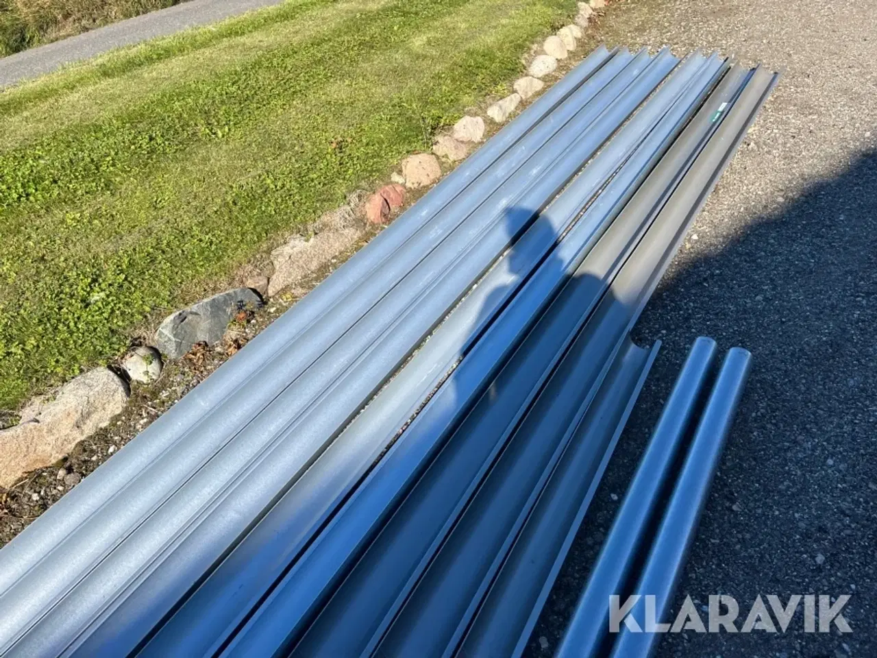 Billede 4 - Tagrender Plasmo Alu zink 9 stk