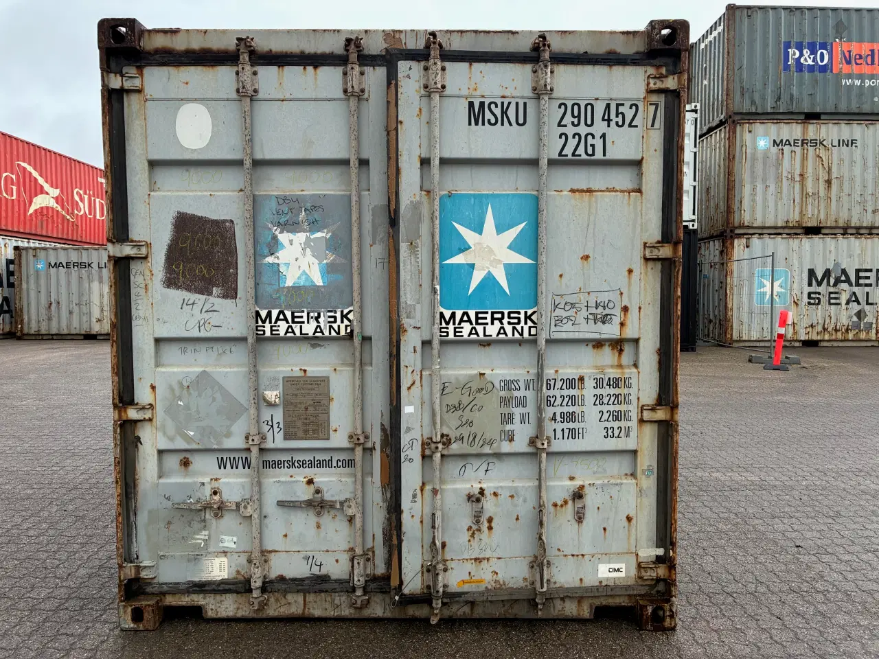 Billede 1 - 20 fods Container- ID: MSKU 290452-7