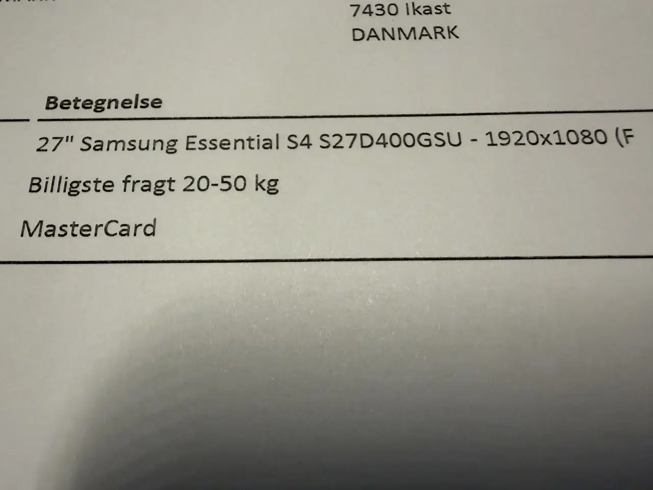 Billede 2 - 27” Samsung full hd skærm