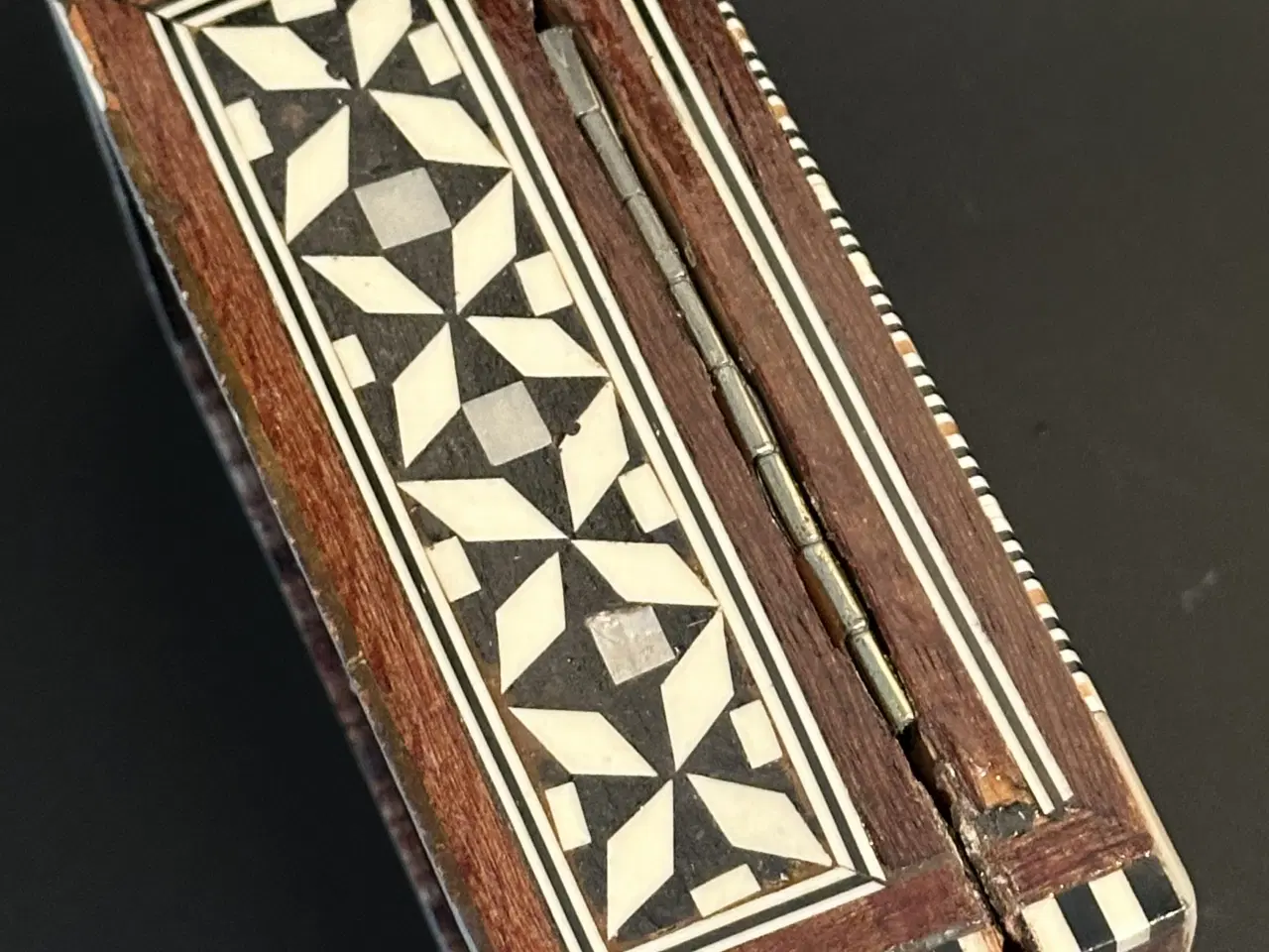 Billede 4 - Vintage egyptisk smykkeskrin med perlemor