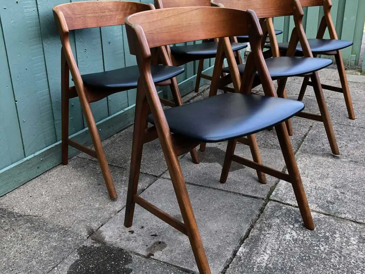 Billede 1 - 6 stk. HENNING KJÆRNULF spisebordsstole