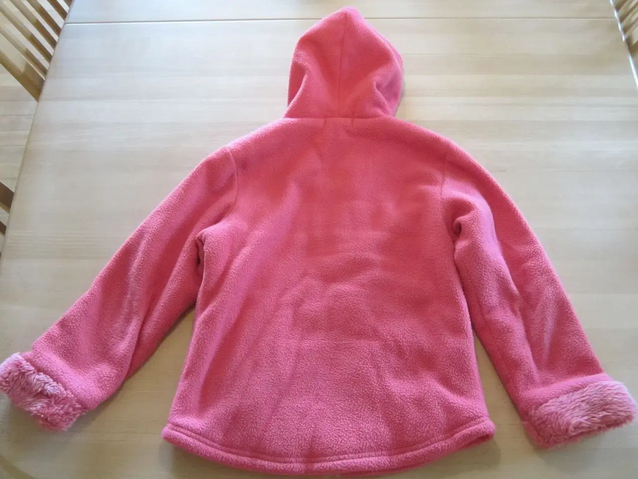 Billede 4 - Pink Fleece trøje jakke pige str. 128