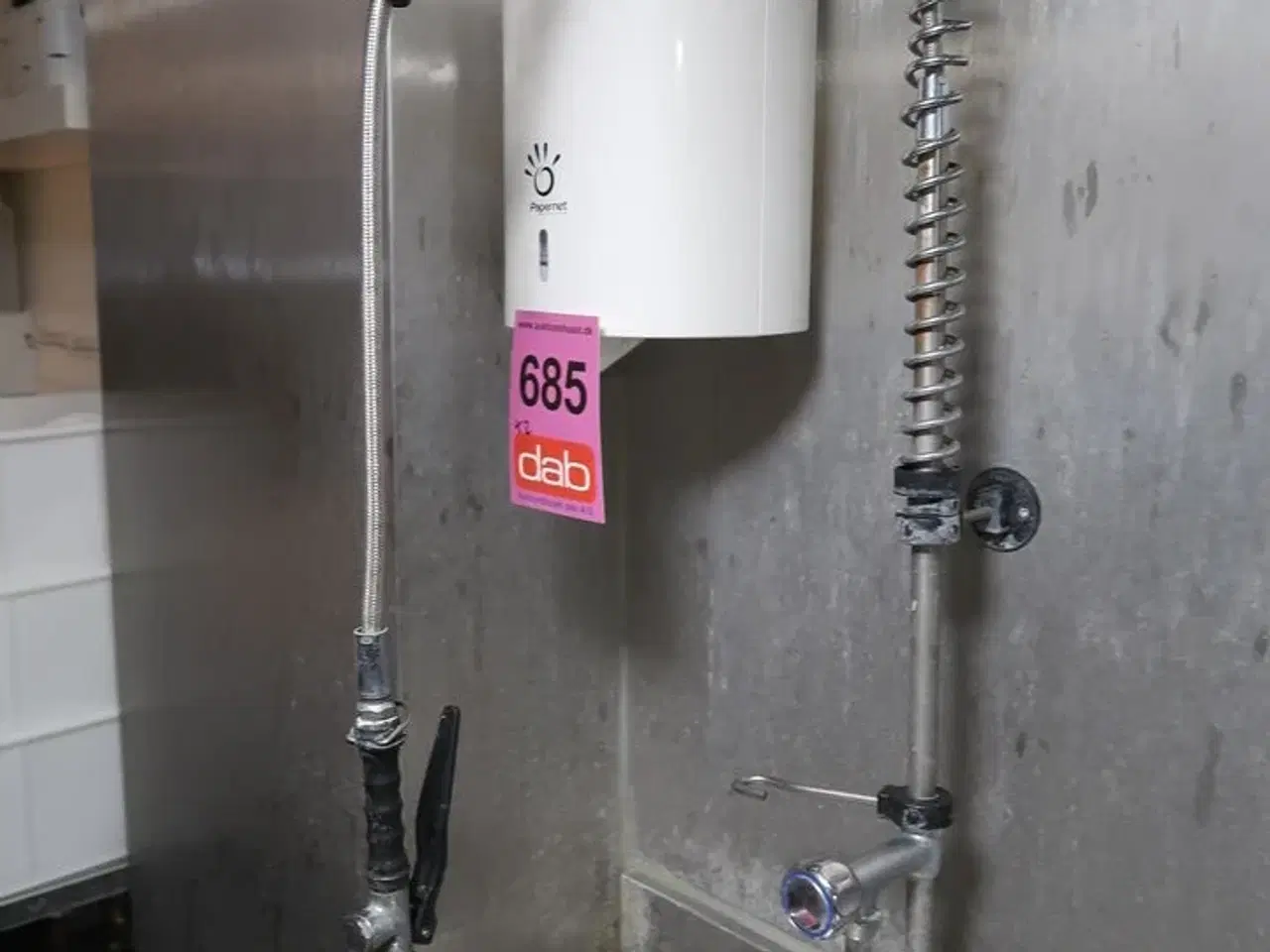 Billede 3 - Rustfri stålbord med vask & pistol