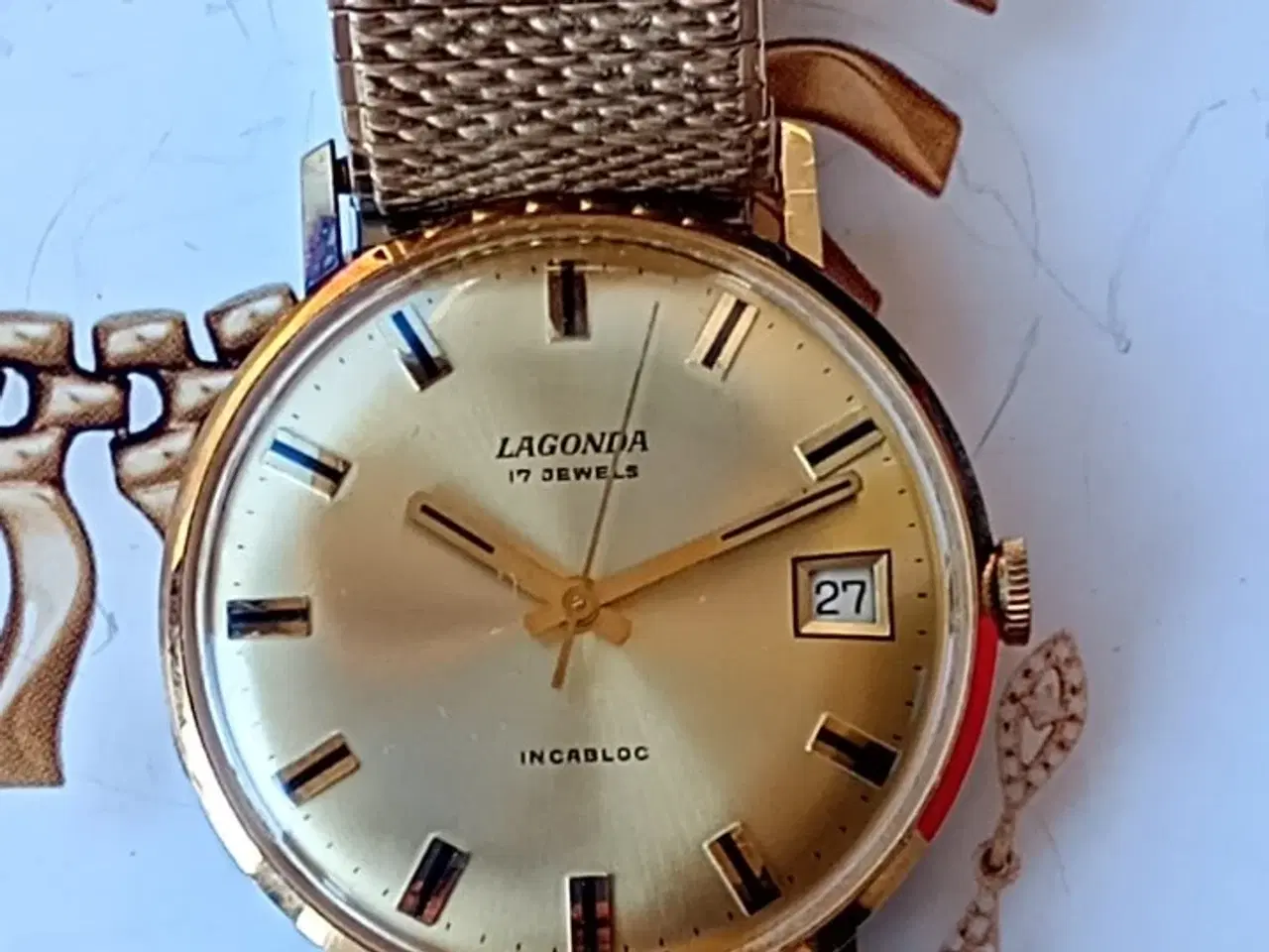 Billede 19 - Schweizisk guldur 18k/750/1950 Stand 9/10