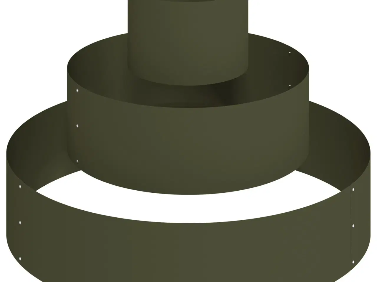 Billede 2 - Have Blomsterkrukke Olivengrøn 90 x 90 x 20 cm Stål