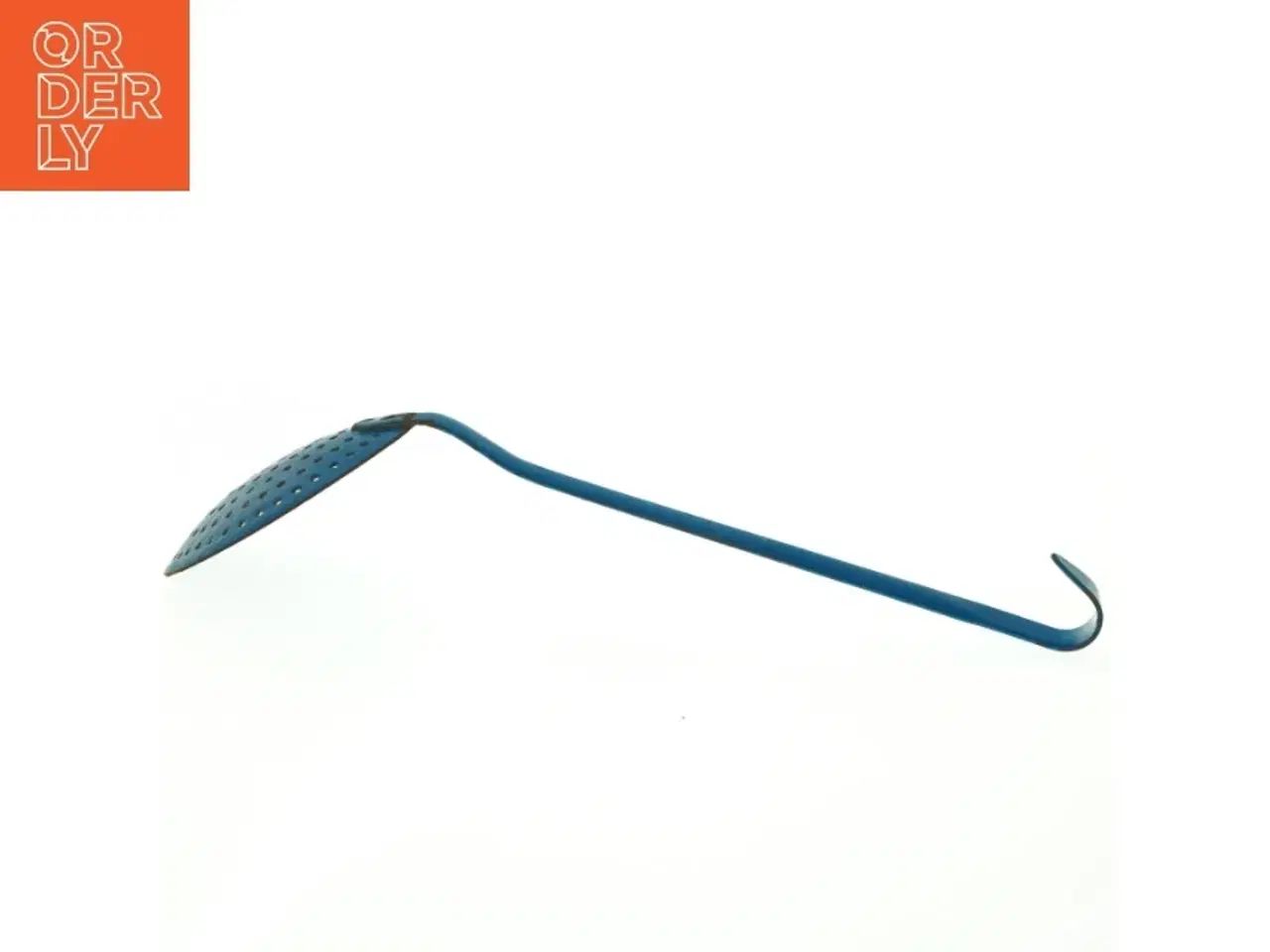 Billede 2 - Blå emajle hulske (str. Længde af håndtag. 28 cm. ø. 12,5 cm)