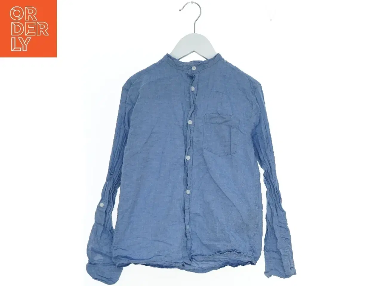 Billede 1 - Langærmet blå skjorte fra H&M (str. 140)