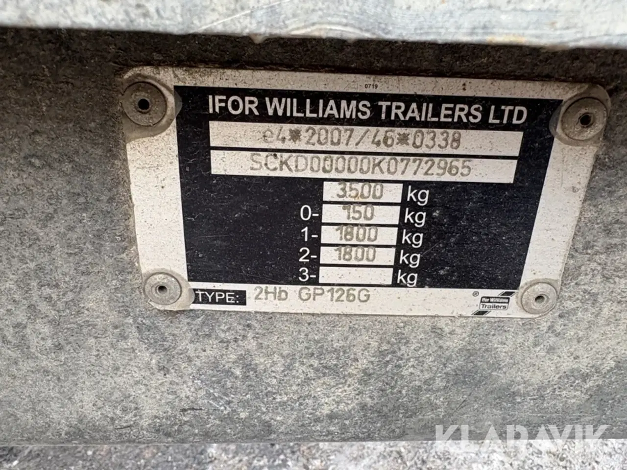 Billede 10 - Maskintrailer Ifor williams GP 126-R