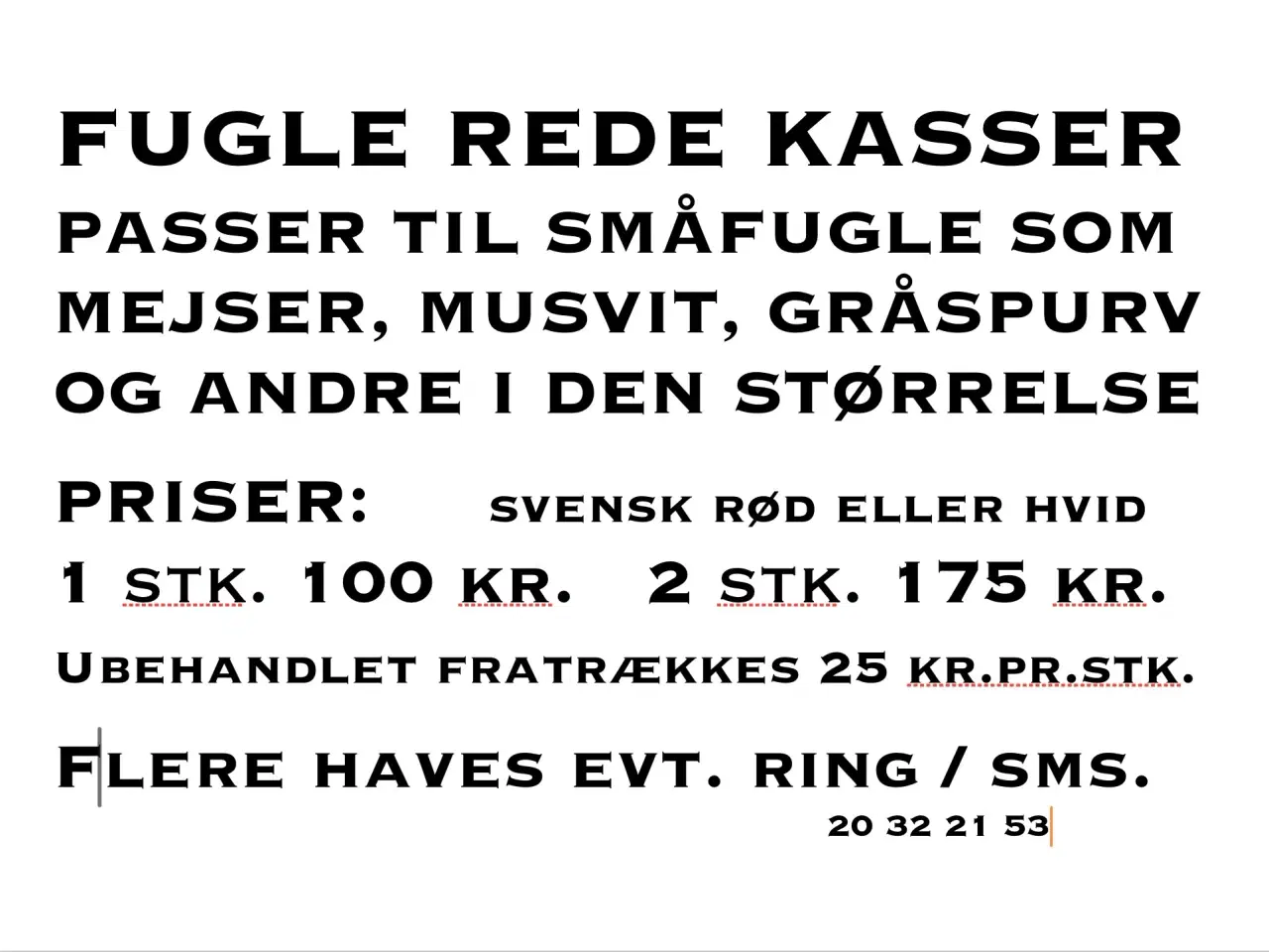 Billede 2 - Fugle rede kasser
