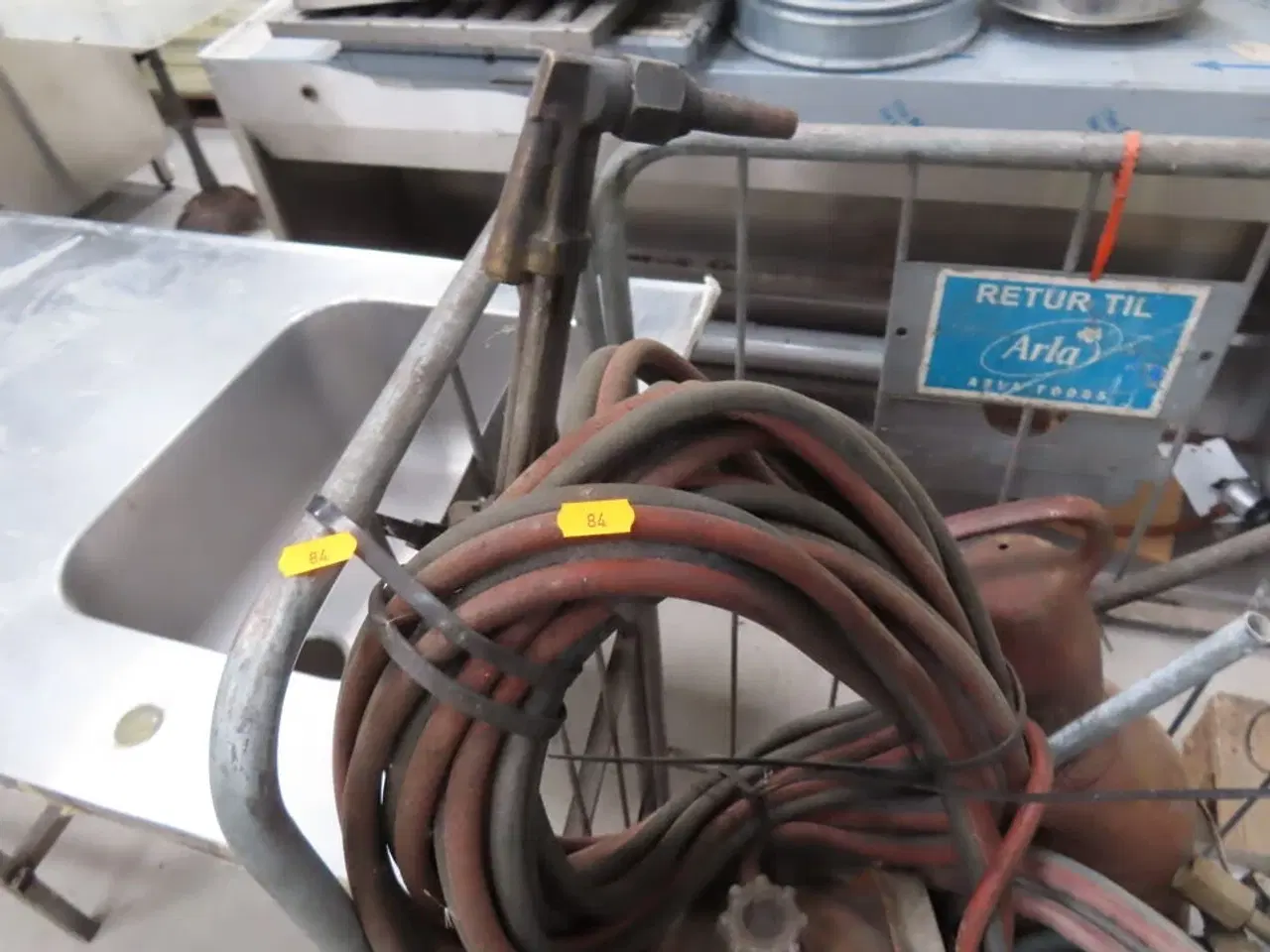 Billede 3 - Gas og oltflasker med slanger