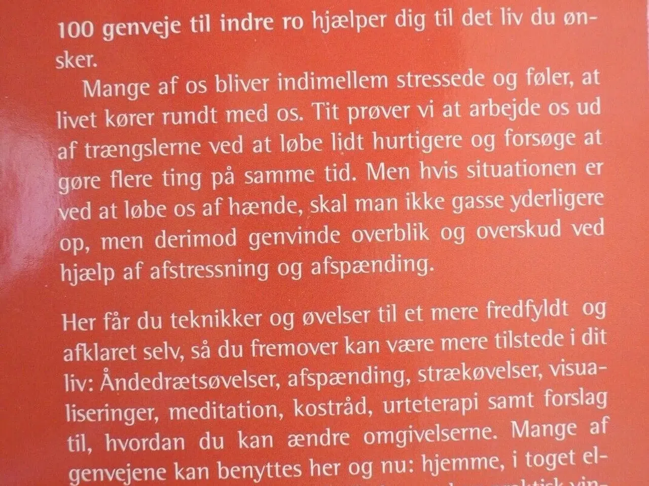 Billede 3 - 100 genveje til indre ro, af cathy hopkins, emne: 