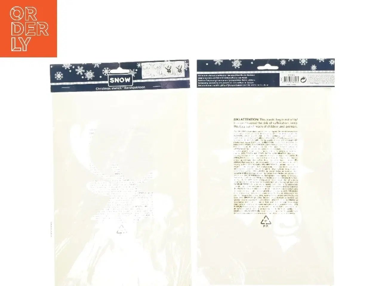 Billede 1 - Julestencil sæt (str. 31x21 cm)