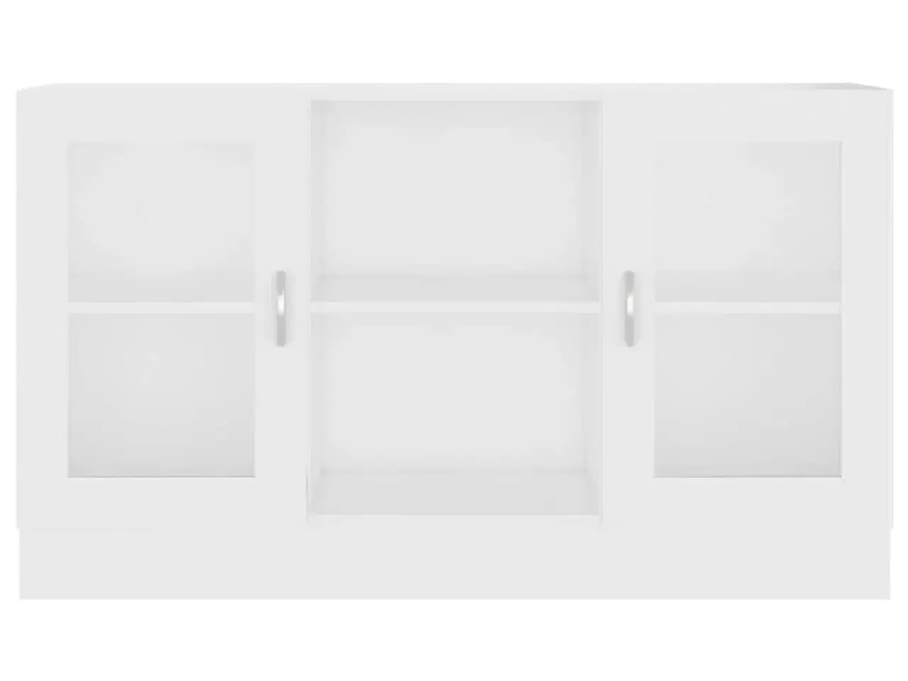 Billede 6 - Vitrineskab 120x30,5x70 cm spånplade hvid