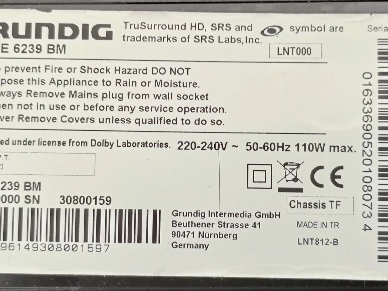 Billede 4 - Fladskærms tv. Grundig. Lcd 32 vle 6239