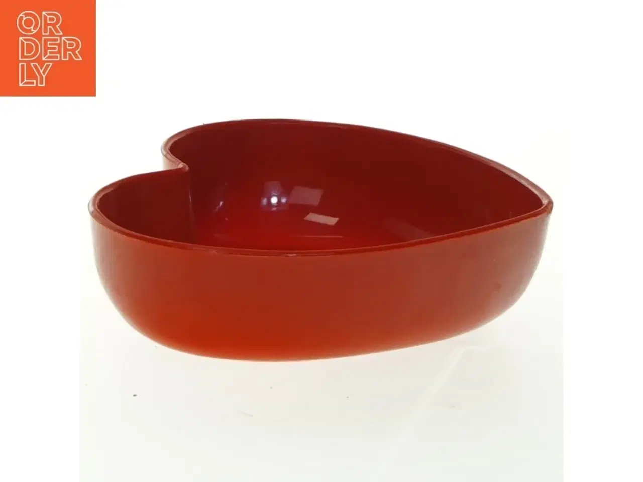 Billede 3 - Rød hjerteformet skål (str. 13x14 cm)