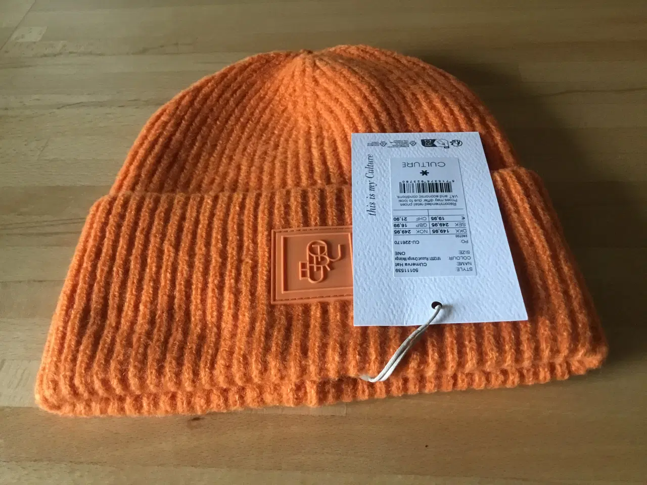 Billede 1 - Helt ny orange strikhue