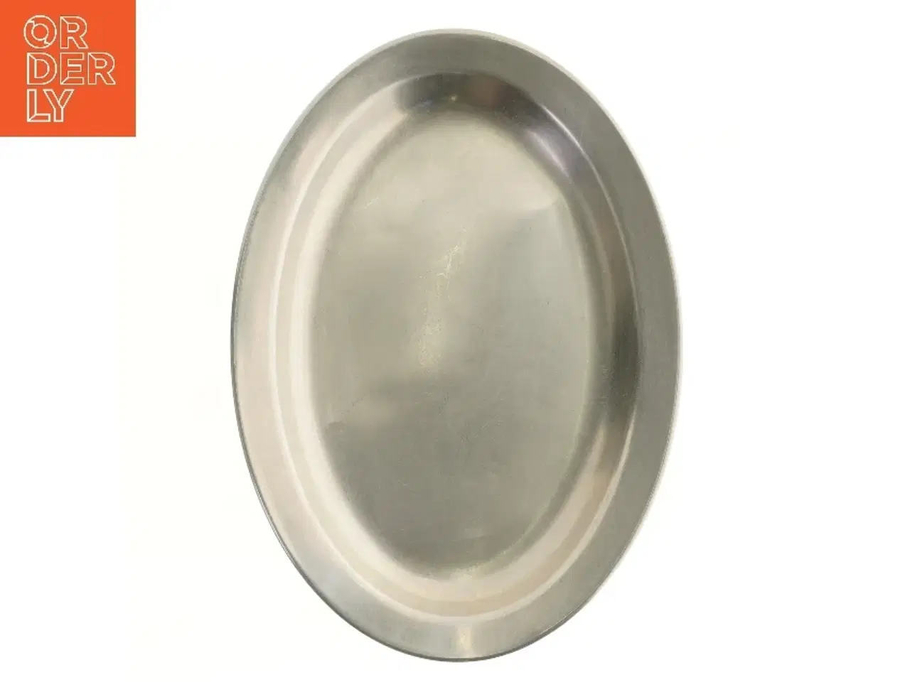 Billede 1 - Ovalt metalfad (str. 35x49 cm)