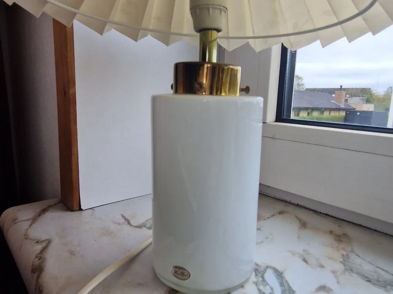 Billede 2 - Lamper hvid glas 2 styk