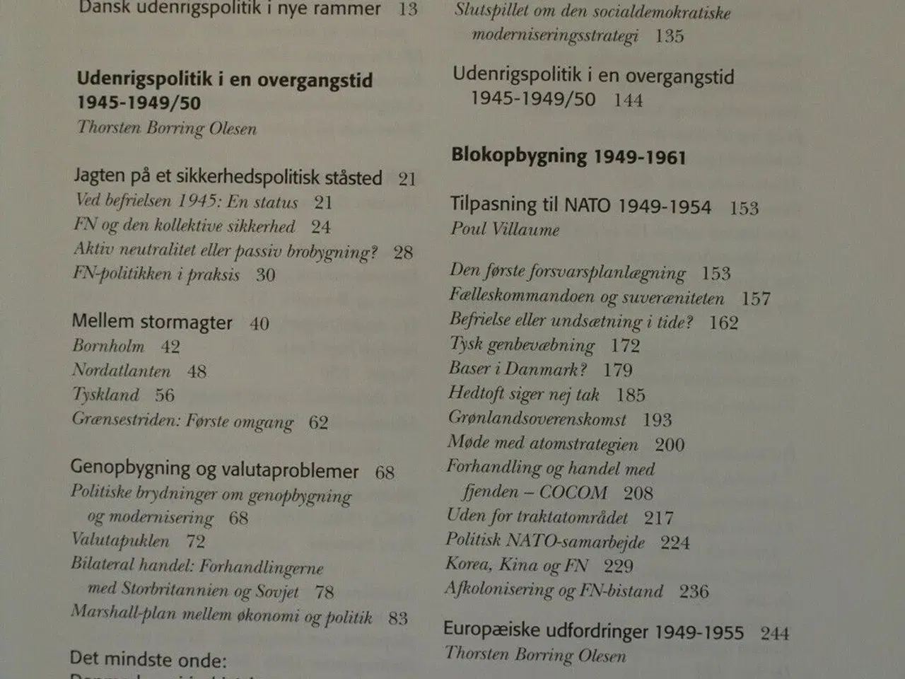 Billede 2 - dansk udenrigspolitikshistorie 5 - i blokopdelinge