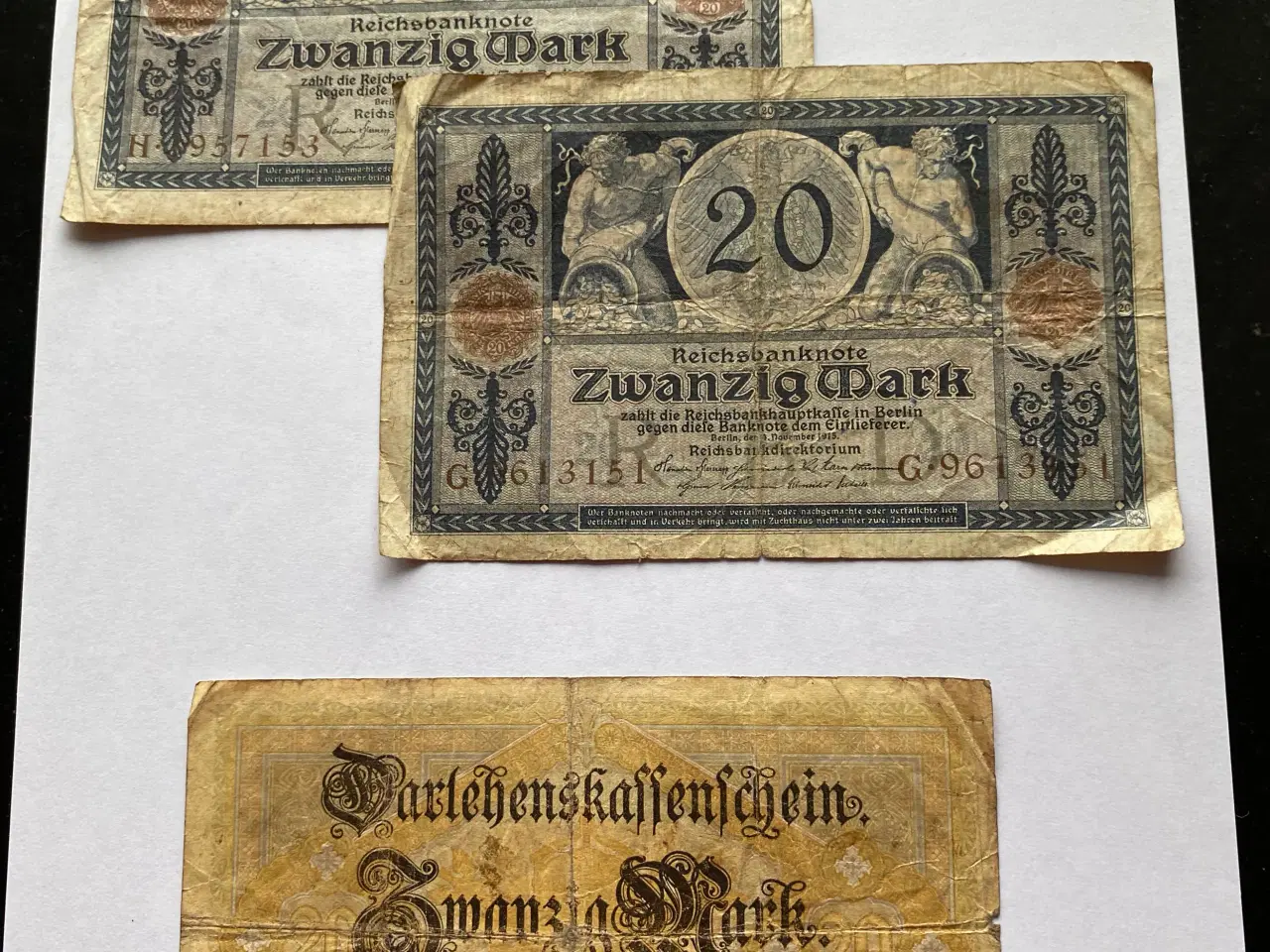 Billede 3 - Reichsbanknote - forskellige sedler