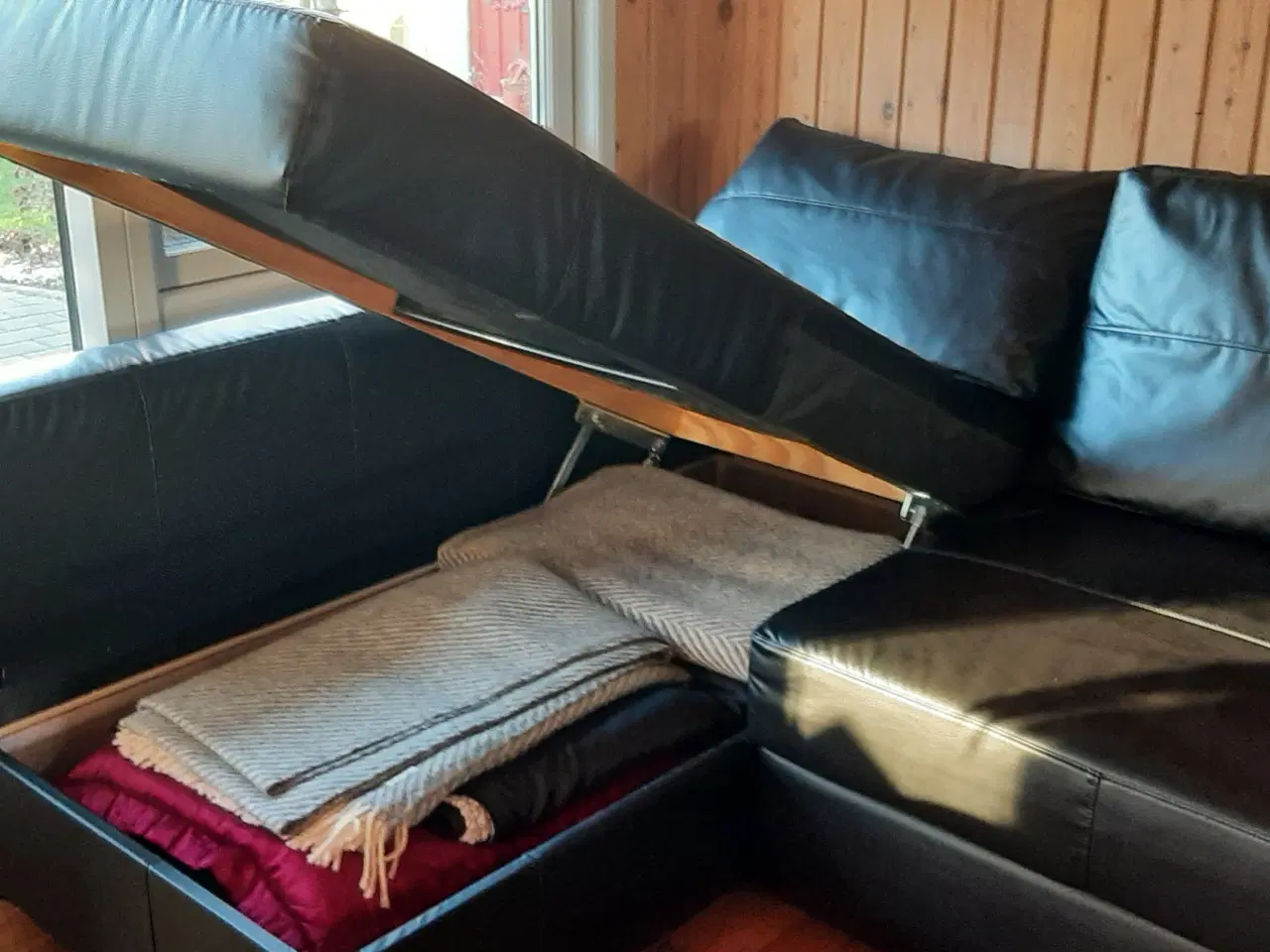 Billede 4 - Hjørnesofa/sovesofa m. opbevaring