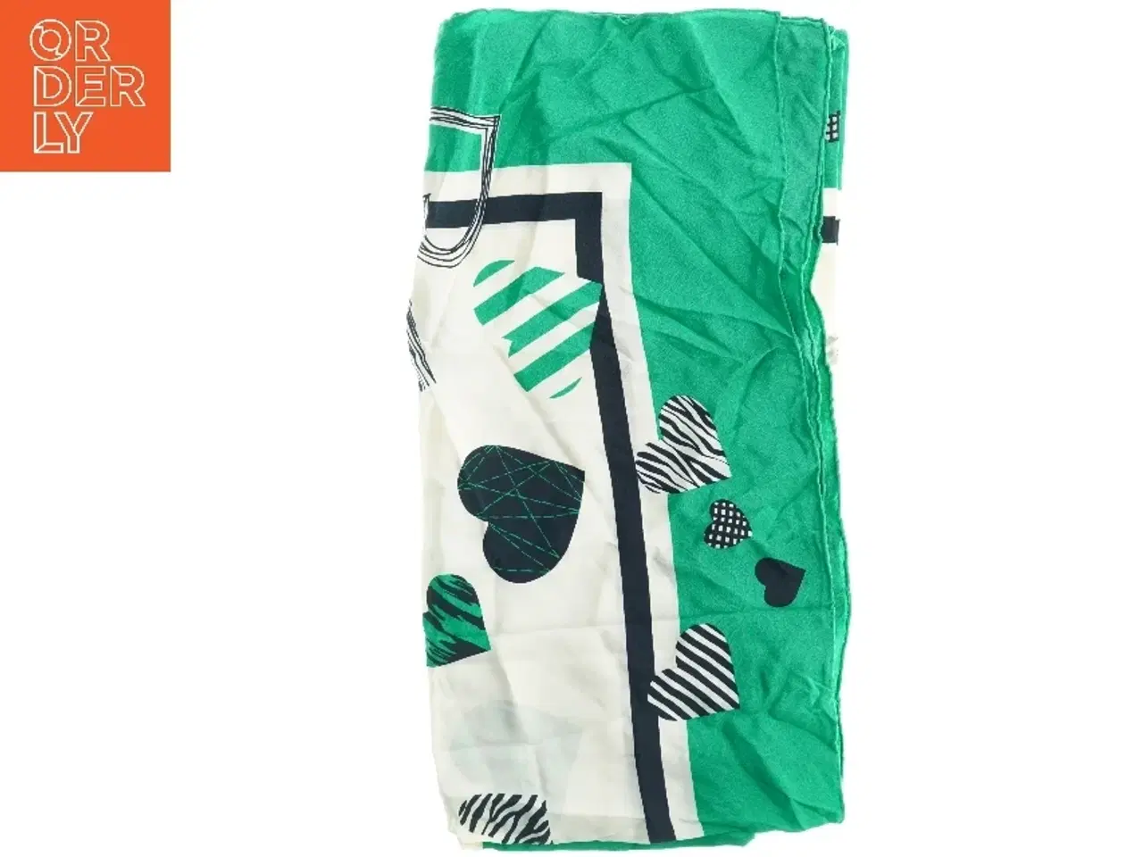 Billede 1 - Mønstret tørklæde (str. 116 x 108 cm)