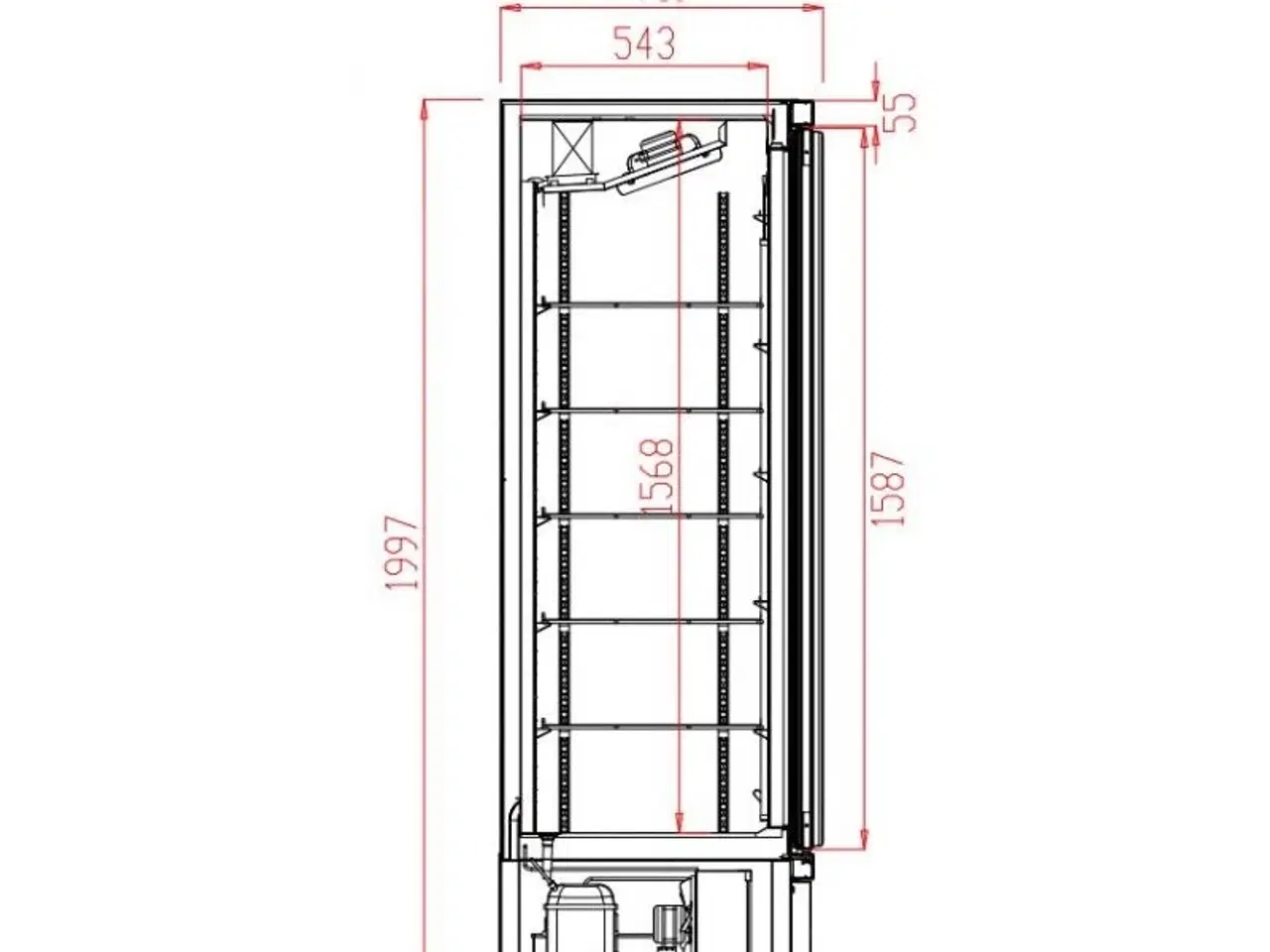 Billede 2 - Display køleskab – med 4 glas døre 0/+10 °C