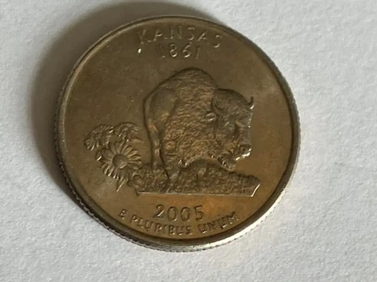 Billede 1 - Quarter Dollar 2005 Kansas USA