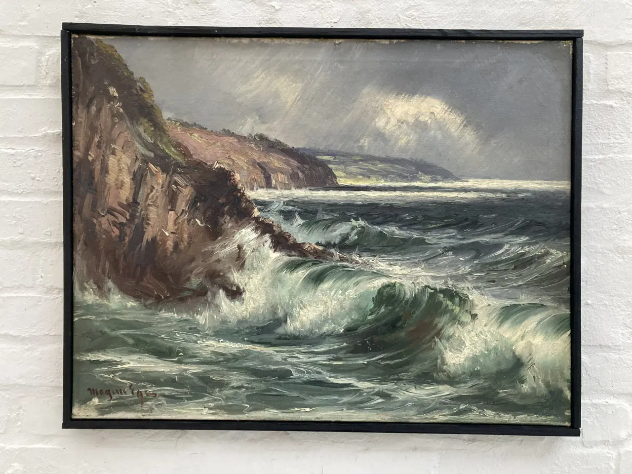 Billede 1 - Maleri, olie på lærred Mogens Ege, motiv hammer