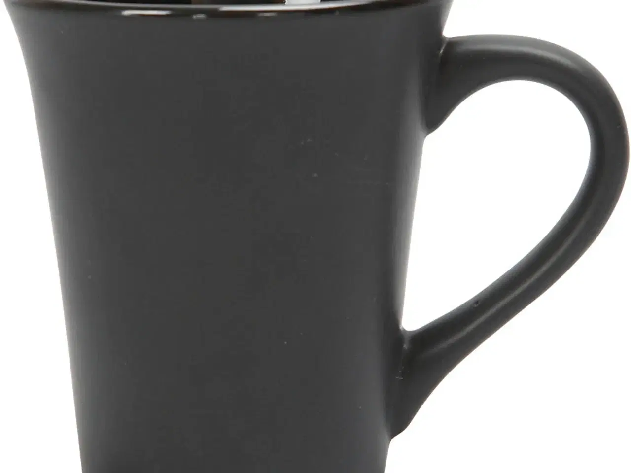 Billede 1 - Elegant Sort Porcelænskrus - 10 cm Høj, 1 stk.