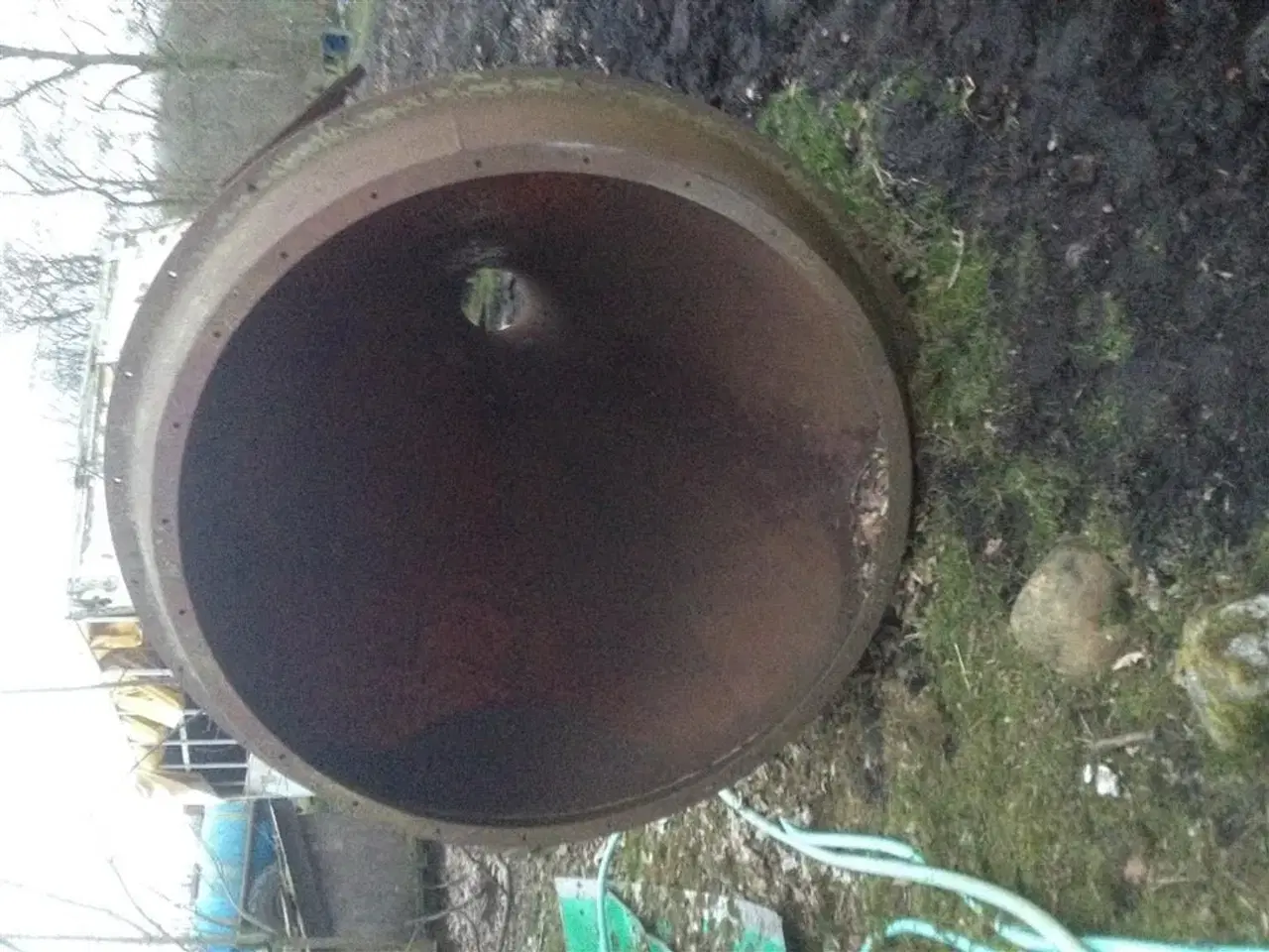 Billede 2 - rund stål silo 1,5 tons 