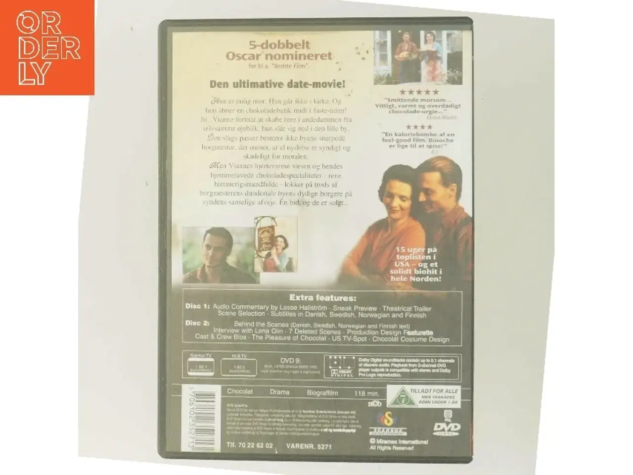 Billede 3 - Chocolat med Johnny Depp (DVD)
